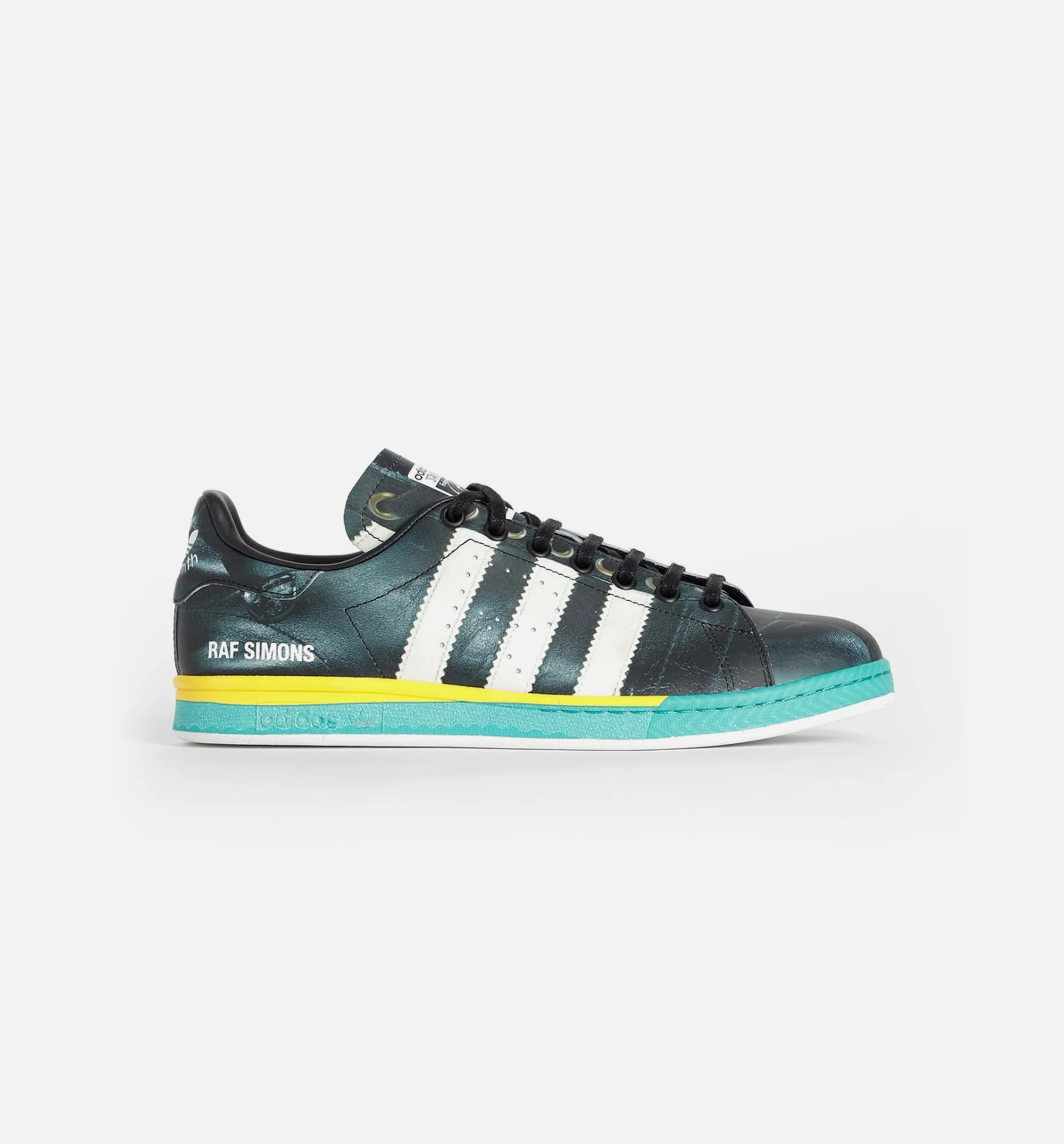 Raf Simons Samba Stan Mens Shoes Core Black Cloud White Bright Blue