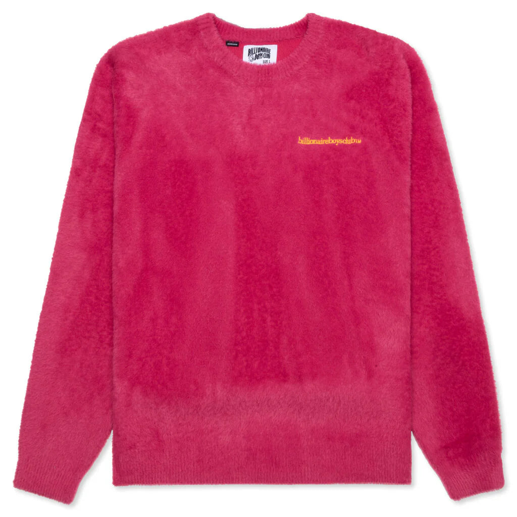 Fuzz L S Knit Carmine