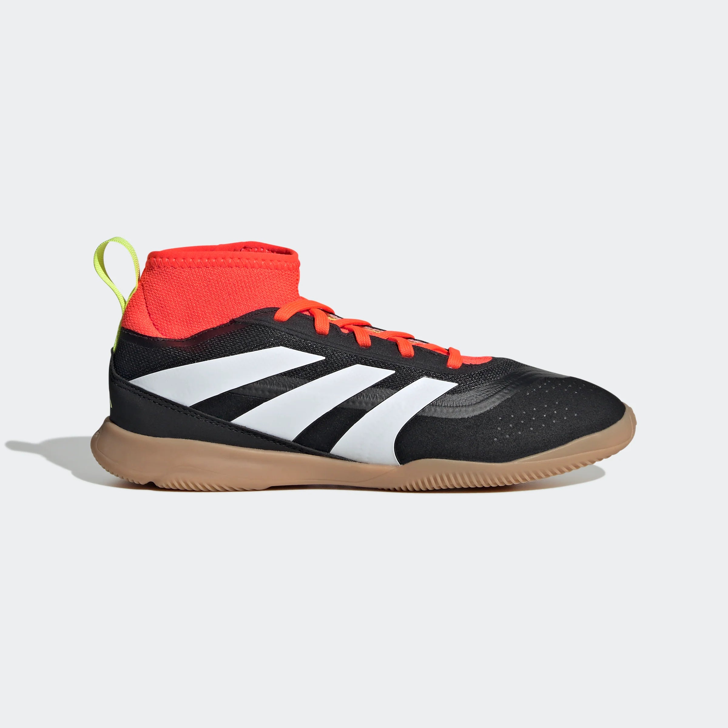adidas Predator League IN Junior Indoor Soccer Shoes Core Black White Solar Red