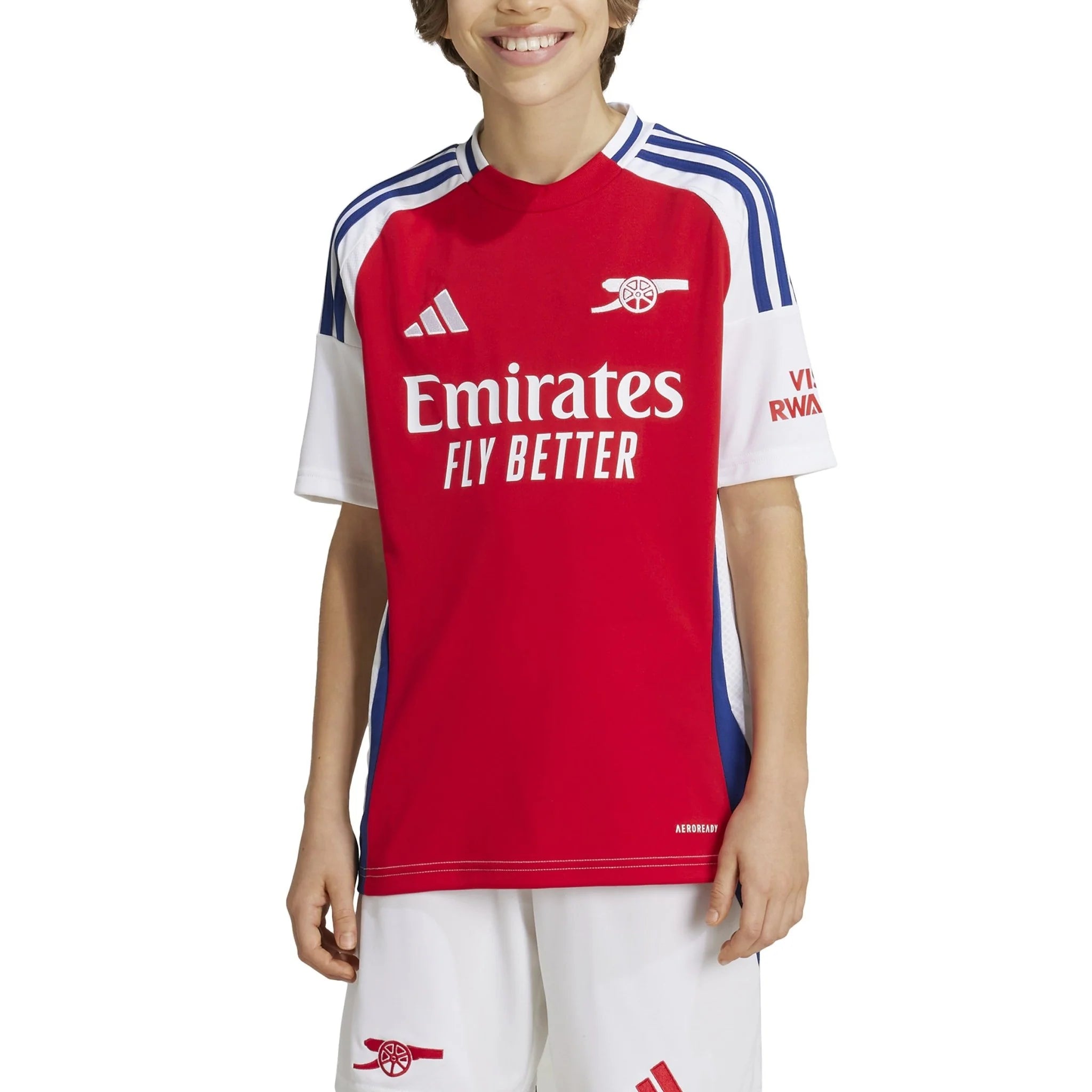 adidas Youth Arsenal Home Jersey 24 25 Scarlet White