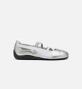Speedcat Ballet Metallic Womens Lifestyle Shoe Silver White Grey