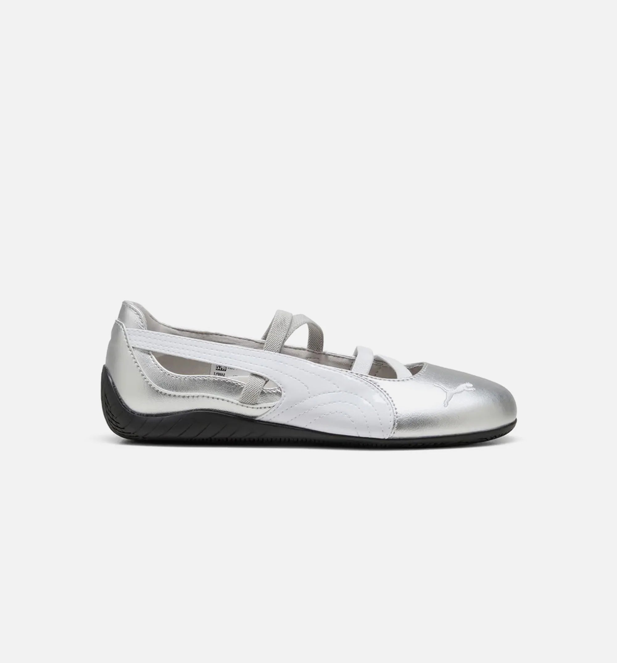 Speedcat Ballet Metallic Womens Lifestyle Shoe Silver White Grey