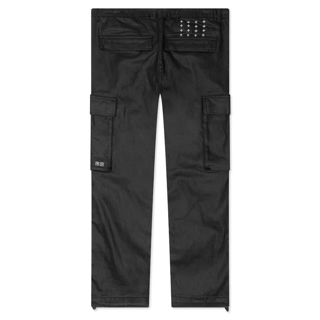 Fugitive Cargo Waxed Pants Black