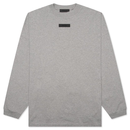 L S Tee Dark Heather Oatmeal