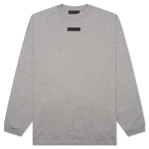 L S Tee Dark Heather Oatmeal