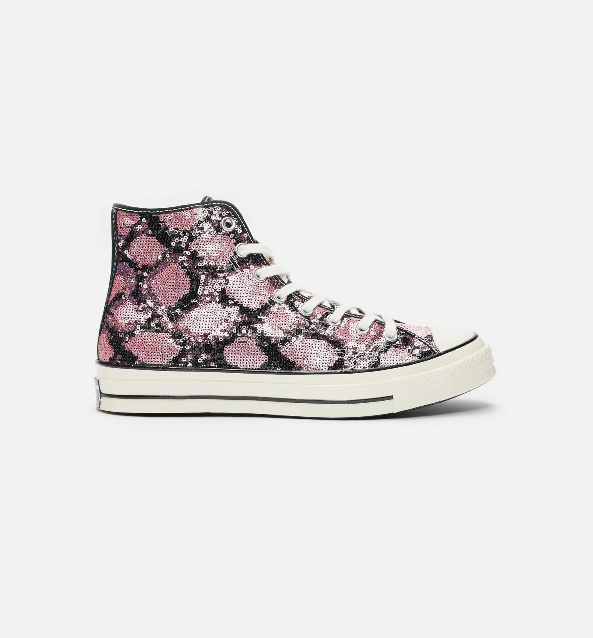 Chuck Taylor All Star Sequin High Top Mens Lifestyle Shoe Black Pink
