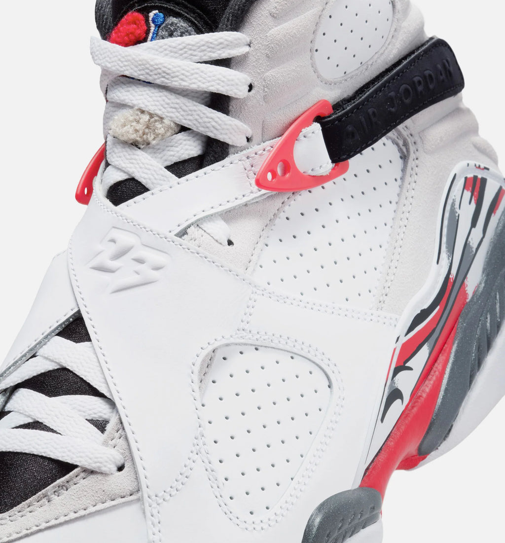 Air Jordan 8 Retro White And True Red Mens Lifestyle Shoe White Black True Red
