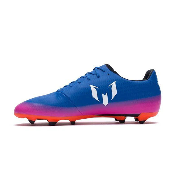 adidas Messi 163 FG AG Multi Ground Soccer Cleats Blue Blast White Solar Orange