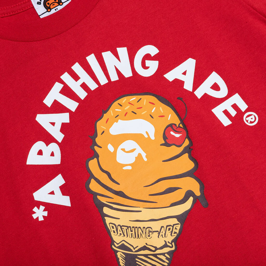 Kids Ice Cream Tee Red
