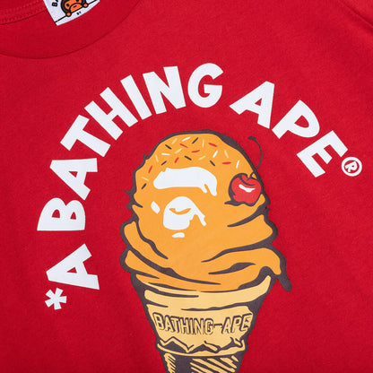 Kids Ice Cream Tee Red
