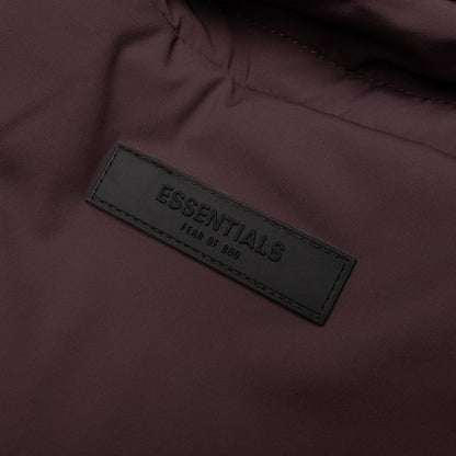 Nylon Filled Shirt Jacket Plum