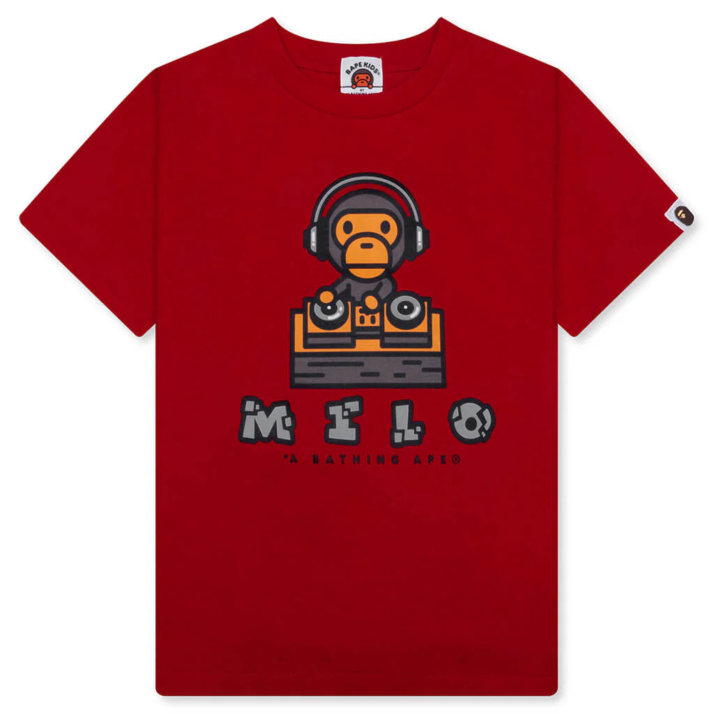 Kids Milo DJ Tee Red