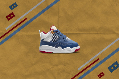 Air Jordan 4 Retro TD Messy Room French Blue White