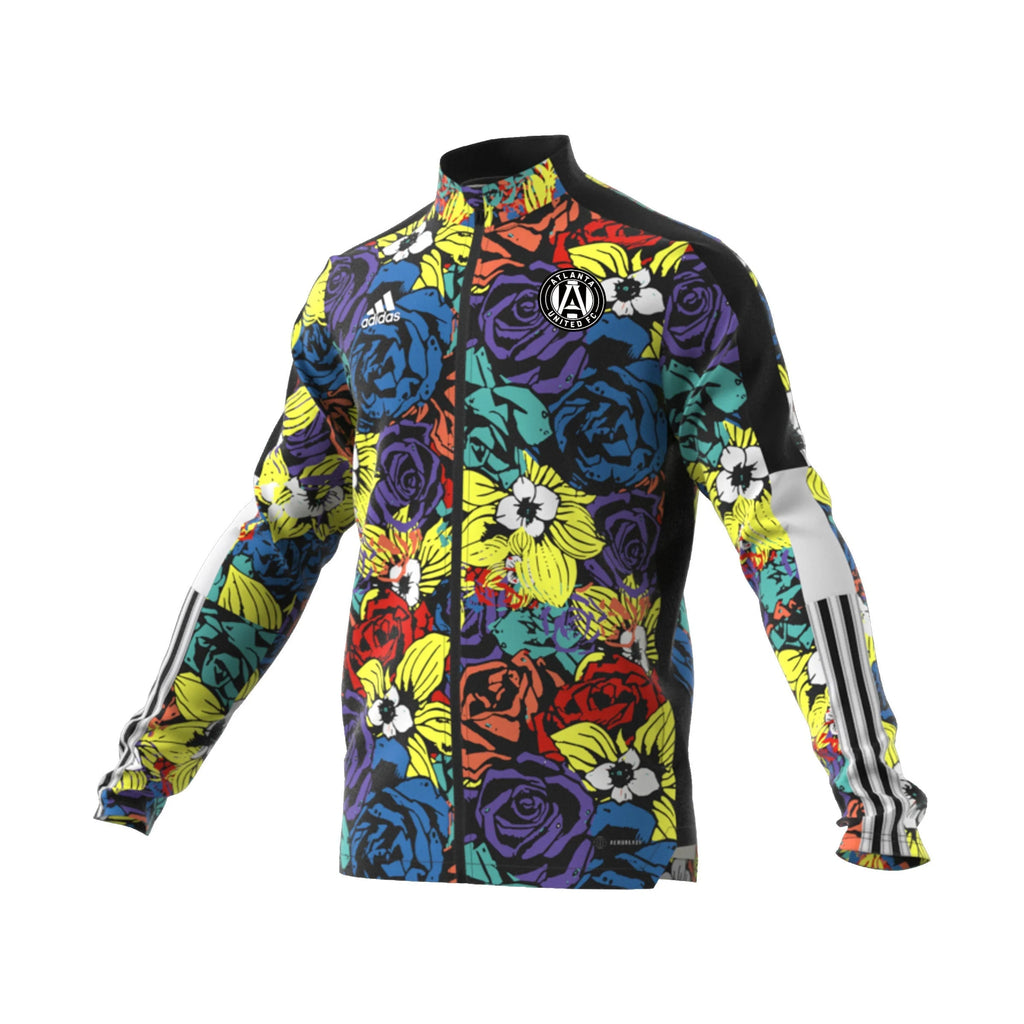 adidas Mens Atlanta United Tiro Track Jacket Unity Flower