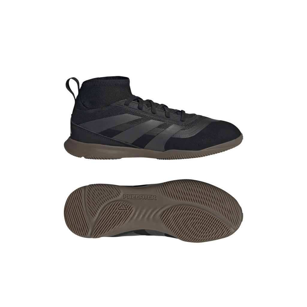 adidas Predator League IN Junior Indoor Soccer Shoes Black Carbon Gold