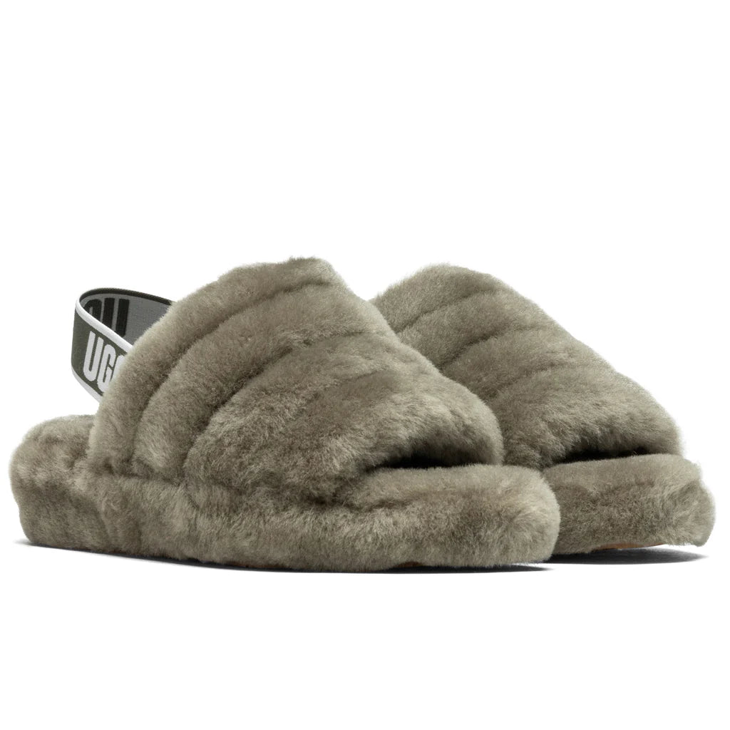 Womens Fluff Yeah Slide Burnt Olive
