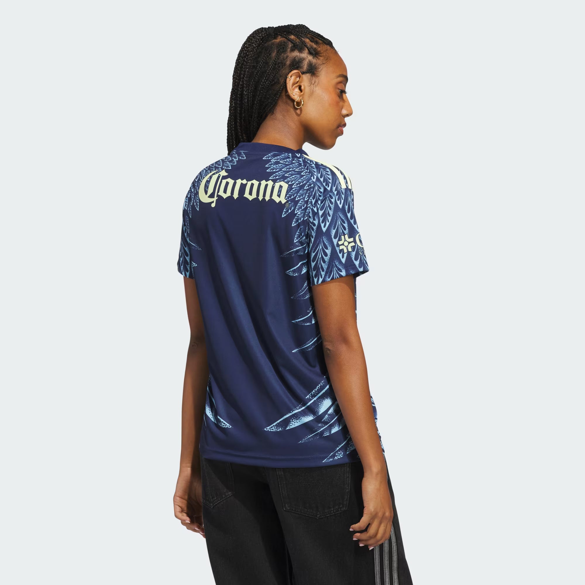 adidas Club América Womens Away Soccer Jersey 25 26 Blue