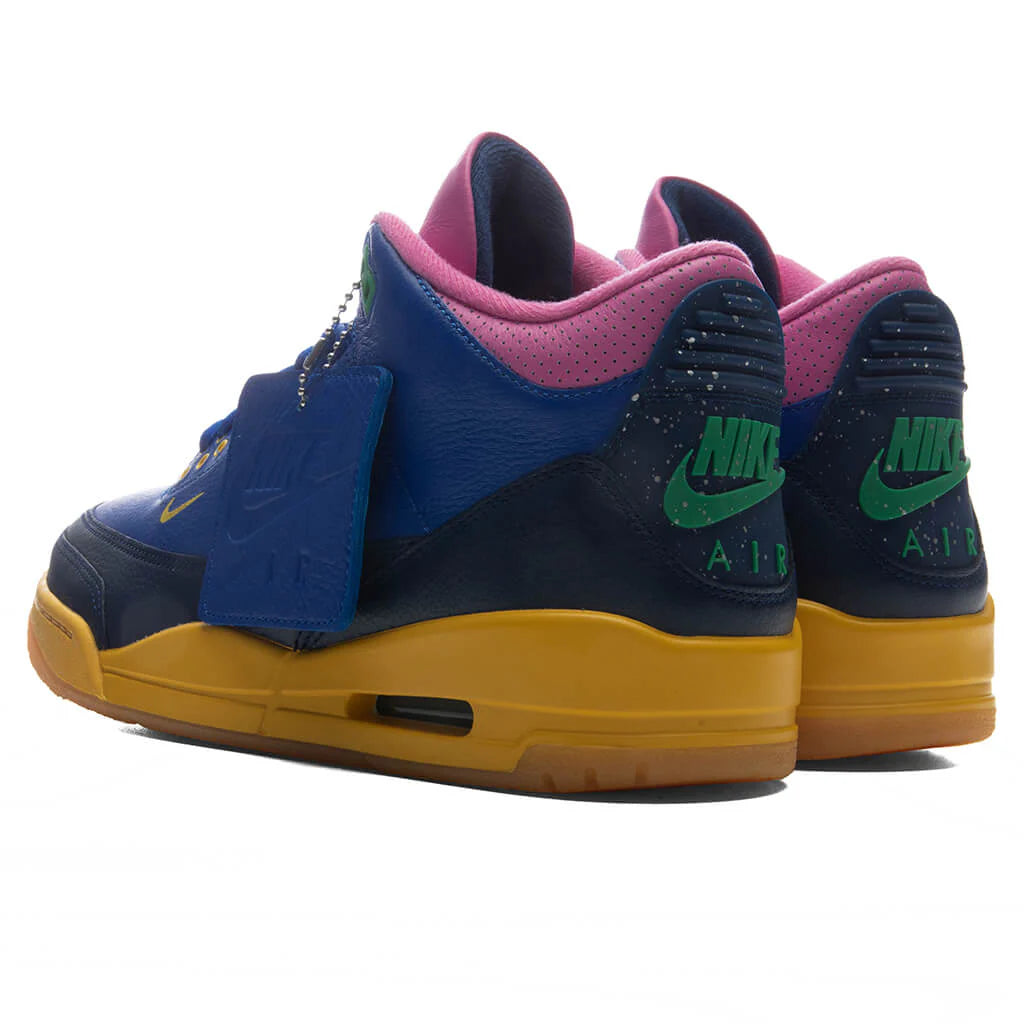 Air Jordan 3 Retro OG Brazil Racer Blue Lucky Green Blue Void