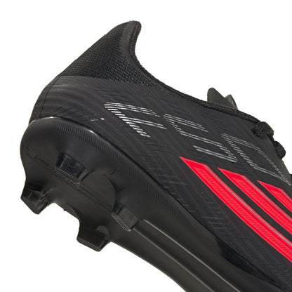 adidas F50 League FG MG Firm Ground Multi Ground Youth Soccer Cleats Black Red