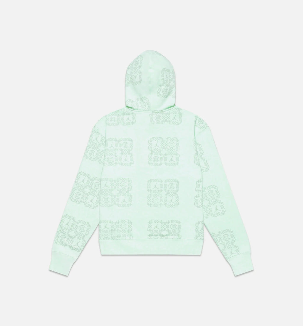 Jordan x CLOT AOP Fleece Hoodie Mens Hoodie Green