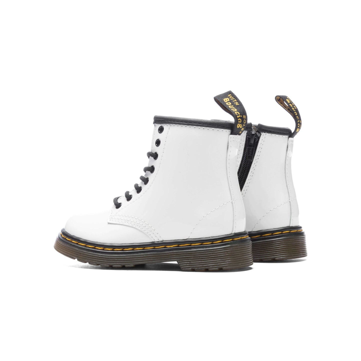 Toddler 1460 Patent Leather Boots White Patent Lamper