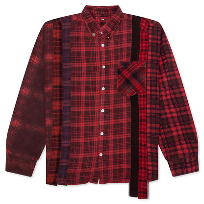 Over Dye 7 Cuts Shirt Red