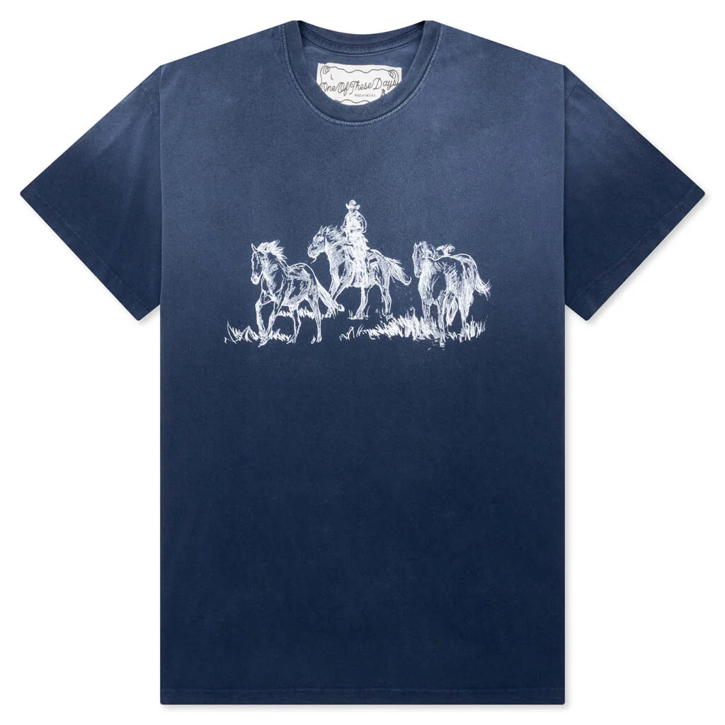 Goodbye Goodbye Tee Navy Blue