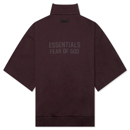3 4 Half Zip Plum