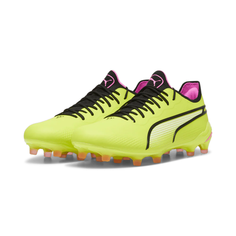 PUMA King Ultimate FG AG Multi Ground Soccer Cleats Lime Black
