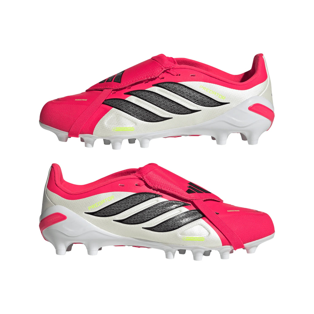 adidas Predator League Fold Over Tongue AG Artificial Ground Youth Soccer Cleats Red Black White