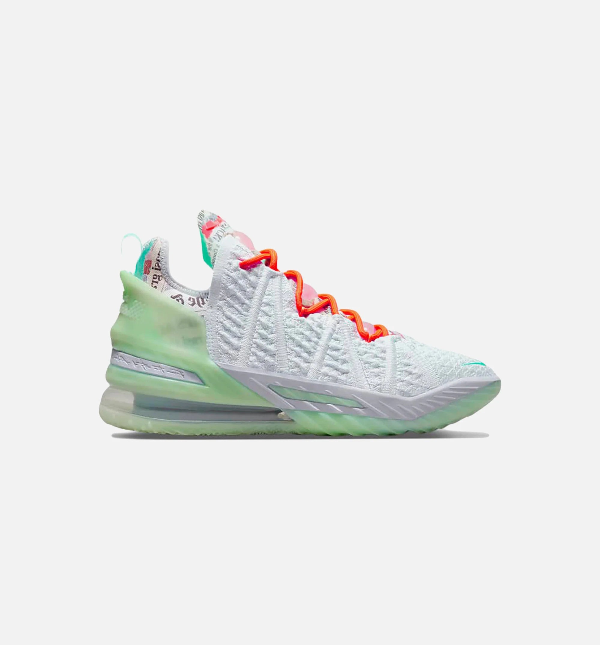 LeBron 18 Mens Basketball Shoes Blue Tint