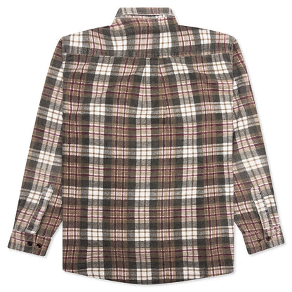 Ribbon Flannel Shirt Assorted