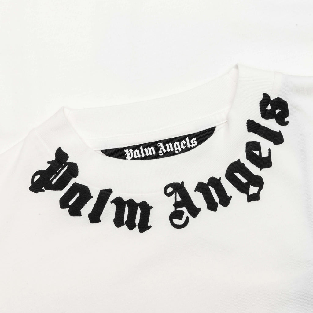 Neck Logo T Shirt Off White Black