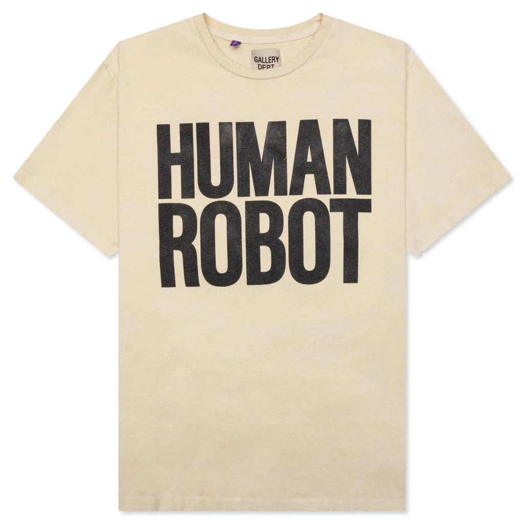 Robot Brain Tee Antique White