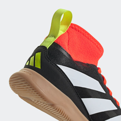adidas Predator League IN Junior Indoor Soccer Shoes Core Black White Solar Red