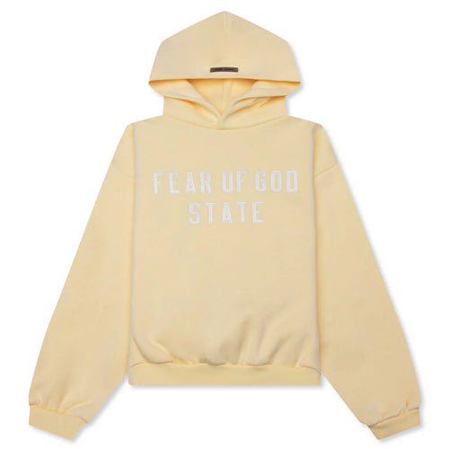 Kids 90s Fit Fleece Hoodie Garden Yellow