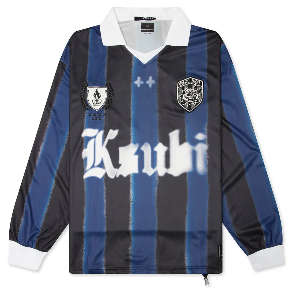 Offside L S Mesh Jersey Stripe