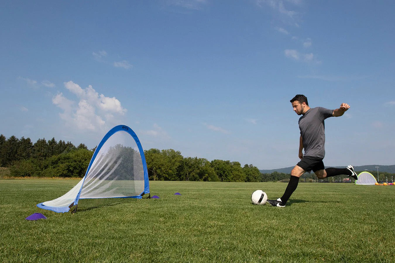 Kwik Goal Infinity Weighted Pop Up Goal EACH Blue