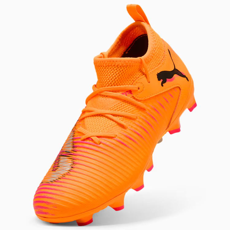 PUMA Future 8 Match FG AG Youth Soccer Cleats Orange Black
