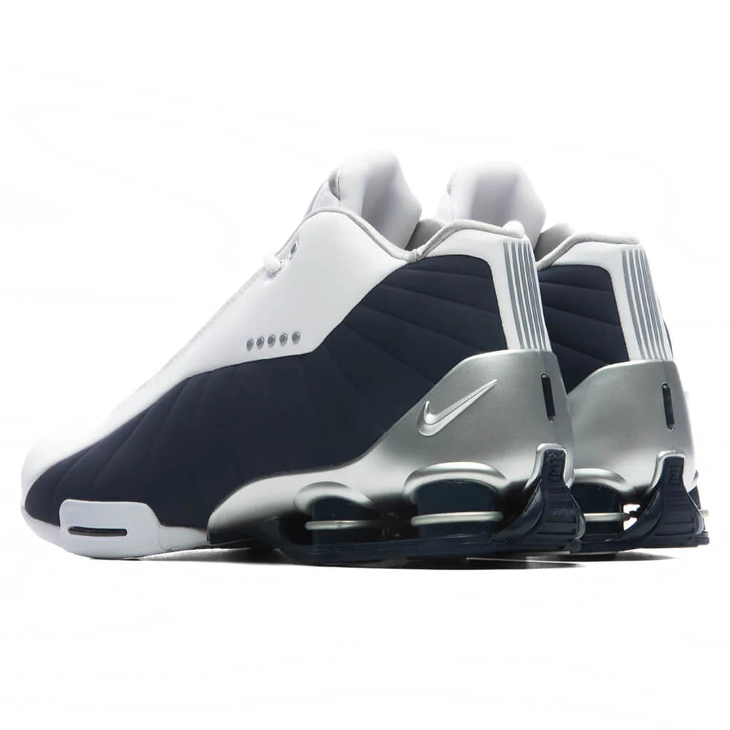 Shox BB4 Olympic White Midnight Navy Metallic Silver