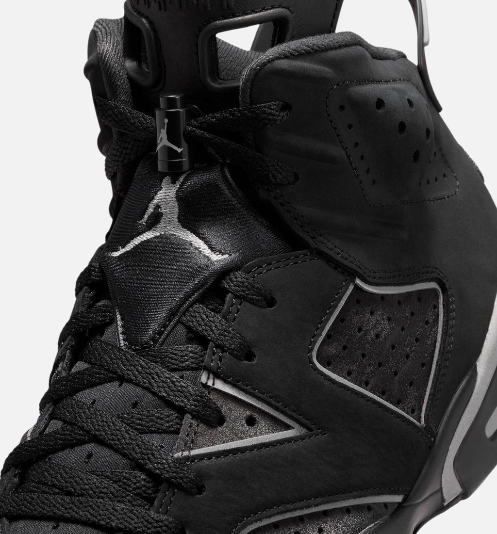 Air Jordan 6 Cap And Gown Mens Lifestyle Shoe Black Reflective Silver Black Free Shipping