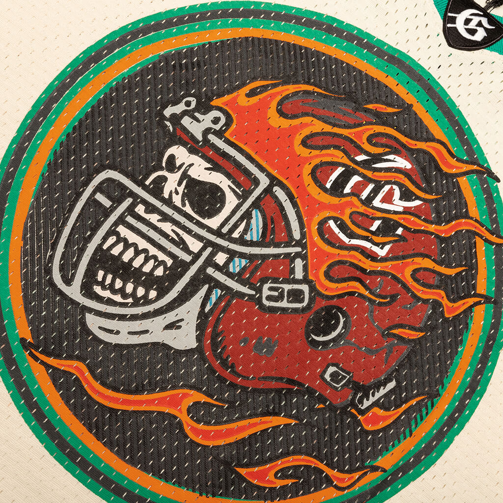 First Down Jersey Bone Teal Orange