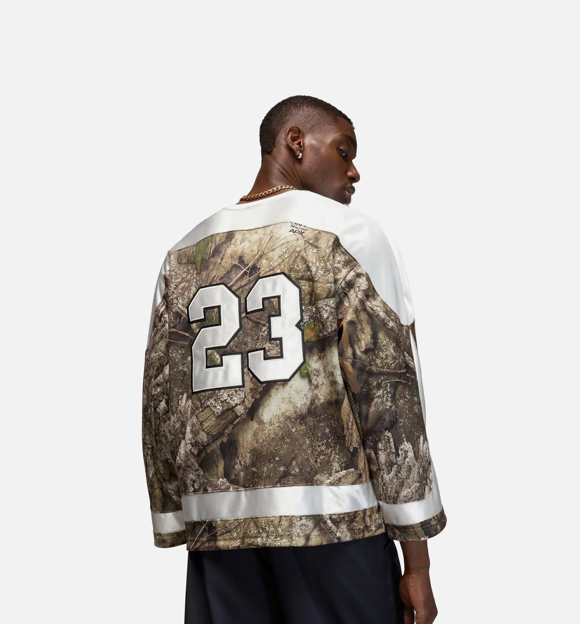 Brooklyn Realtree Hockey Mens Jersey Medium Olive Sail Sail