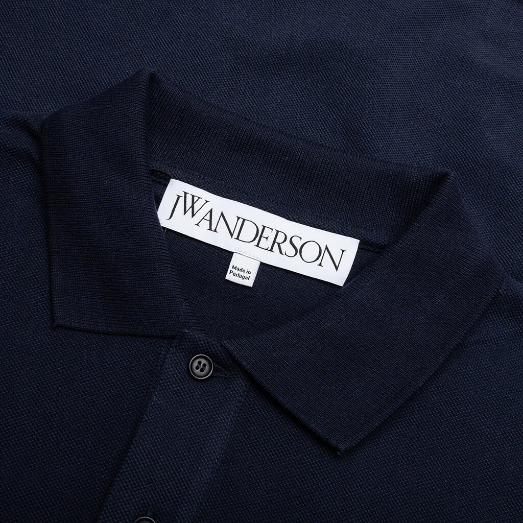 Bunny Embroidery Polo Shirt Navy
