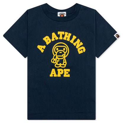 Kids Baby Milo College Tee Navy