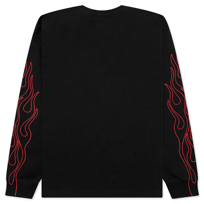 Fiery Heavyweight Longsleeve Tee Black