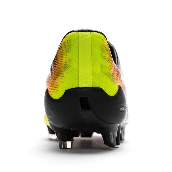 PUMA Evospeed SL II Graphic FG Firm Ground Soccer Cleats Black White Safety Yellow Orange