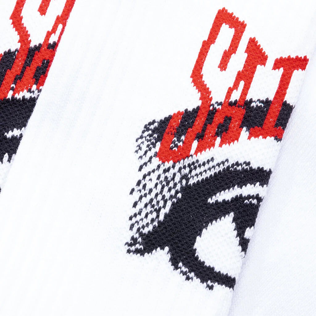 Saint Eye Socks White