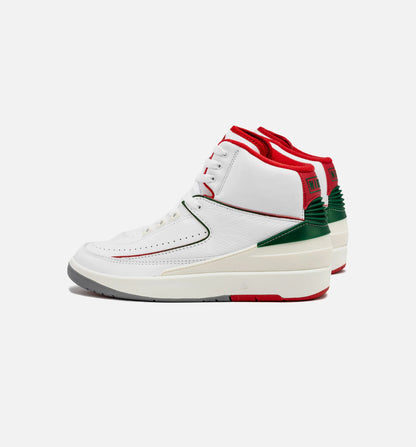 Air Jordan 2 Retro Italy Mens Lifestyle Shoe White Fire Red