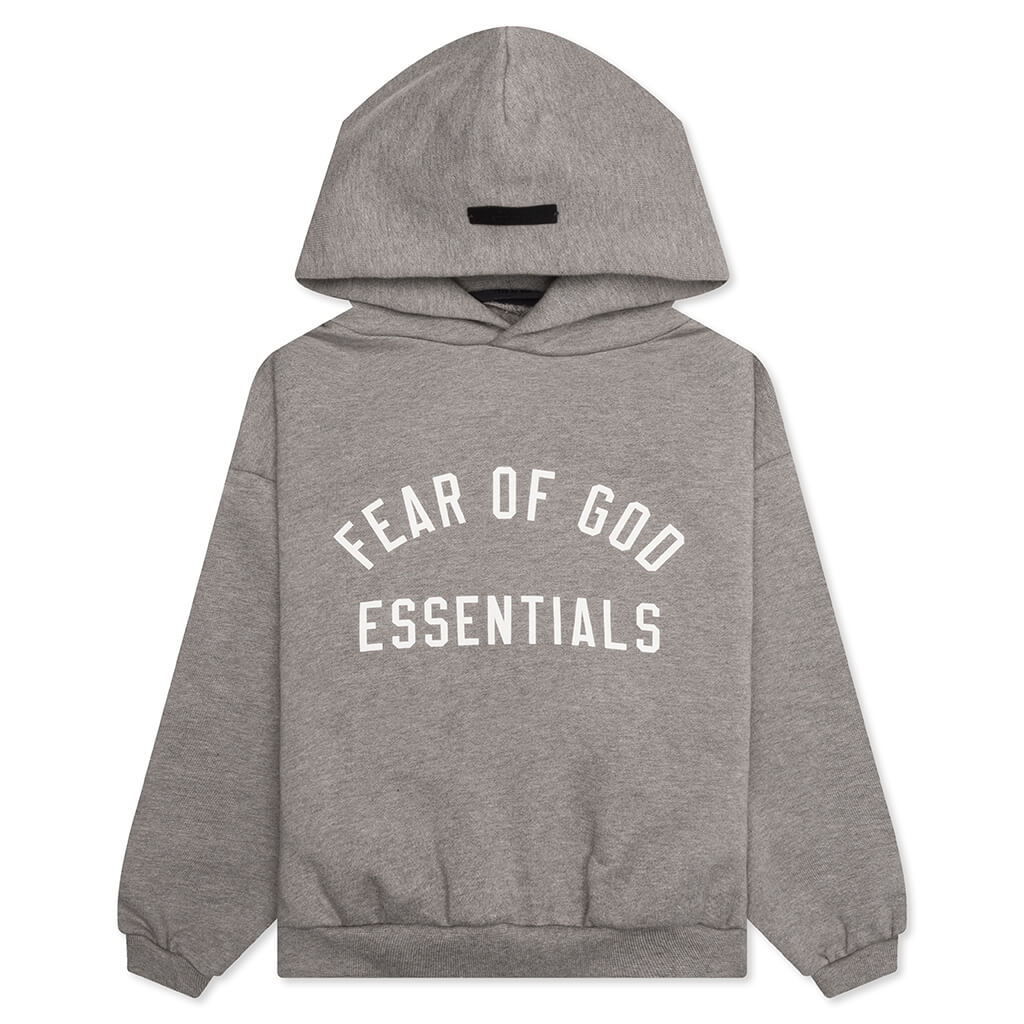 Kids Fleece Hoodie Heather Gray